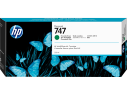 HP 747 Green Chromatic 300ml Ink Cartridge