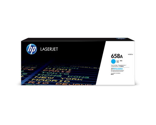 Color LaserJet 658A Cyan LaserJet Toner Cartridge 6K