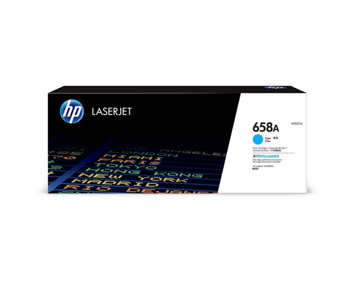 Color LaserJet 658A Cyan LaserJet Toner Cartridge 6K