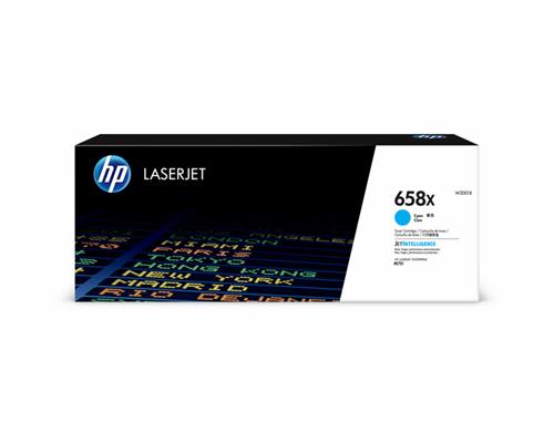 Color LaserJet 658X Cyan LaserJet Toner Cartridge 28K