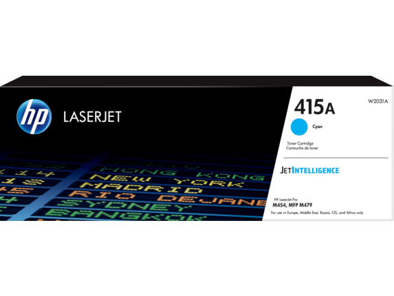 Color LaserJet 415A Cyan LaserJet Toner Cartridge 2.1K