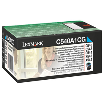 C540/C543/C544 toner cyan return 1K