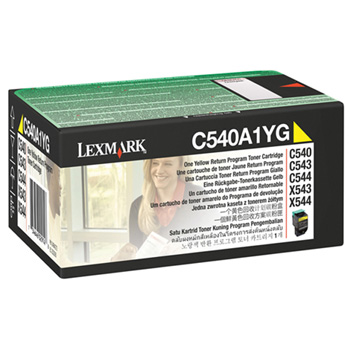 C540/C543/C544 toner yellow return 1K