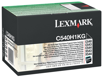 C540/C543/C544 toner black return 2K