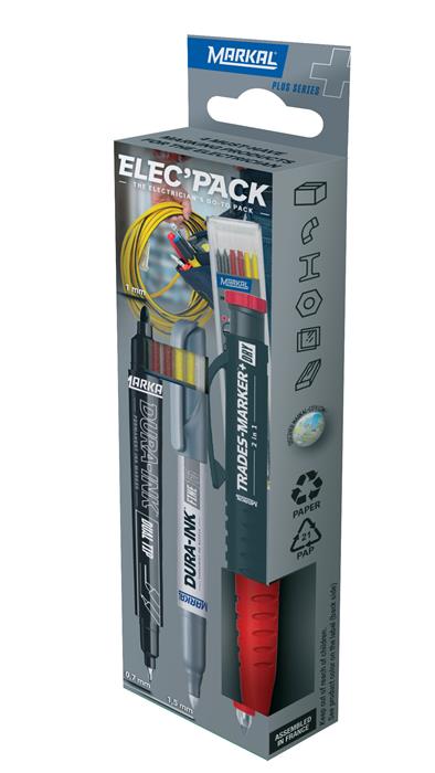 Trades-Marker+ Dry 2In1 - Retail Elec\'Pack