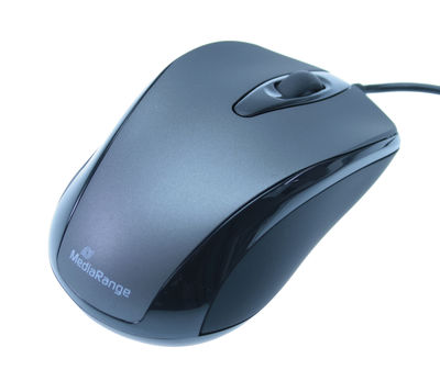 MediaRange Optical 3-button wired mouse, Black