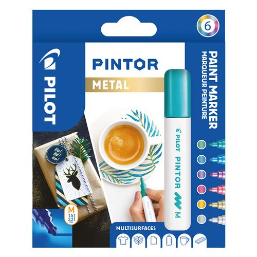 Marker Pintor Medium Metal Mix 1,4 ass (6)