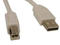 USB 2.0 A-B Cable, White (1.8m)