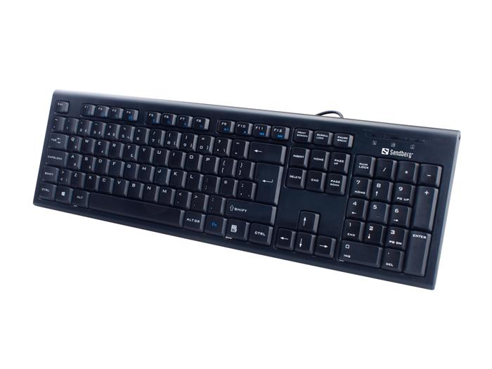 Wired USB Office Keyboard, Black (Nordic)