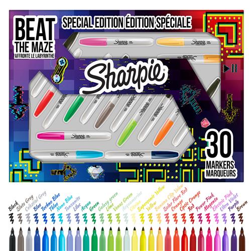 Marker Sharpie Fine 1,0mm ass Big Pack (30)