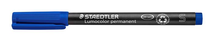 Marker Lumocolor Perm 0,4mm blå