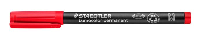 Marker Lumocolor Perm 1,0mm rød