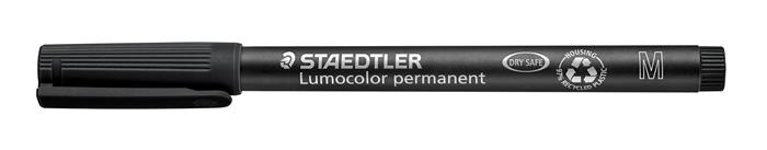 Marker Lumocolor Perm 1,0mm sort