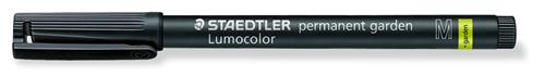 Marker Lumocolor Perm Garden 1,0mm sort blister