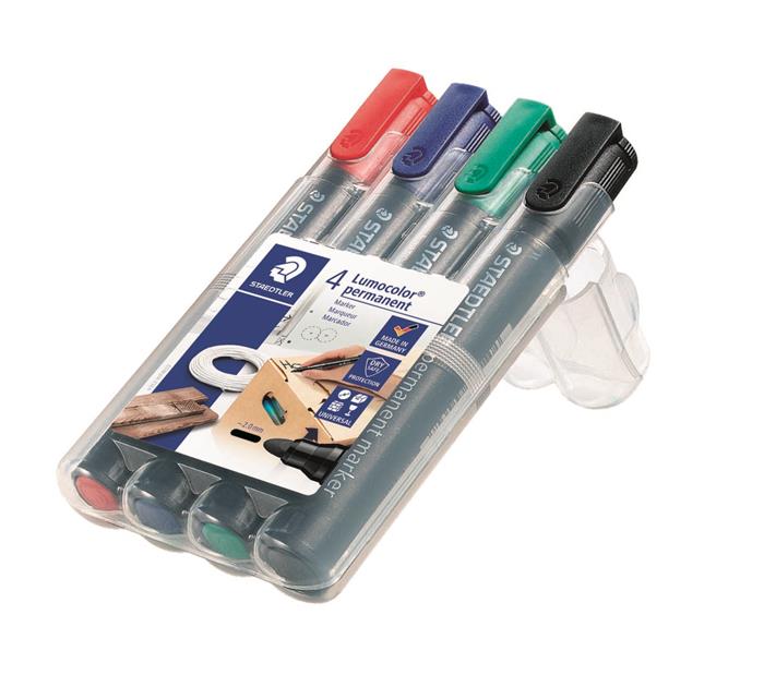 Marker Lumocolor Perm rund 2,0mm ass (4)