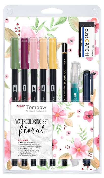 Marker Tombow ABT Dual Brush sæt Floral (9)