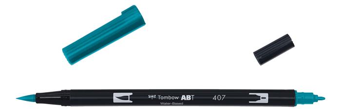 Marker Tombow ABT Dual Brush 407 tiki teal