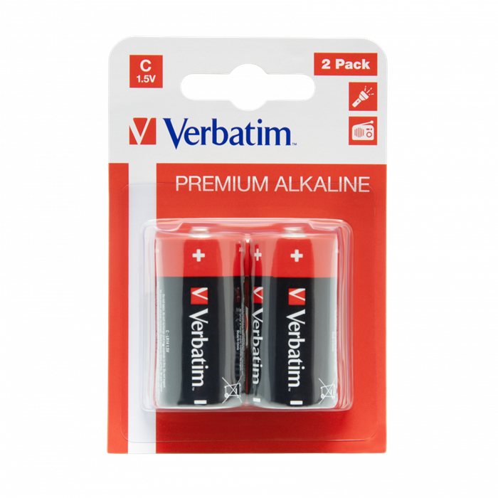 Verbatim Alkaline C/LR14 (2-Pack)