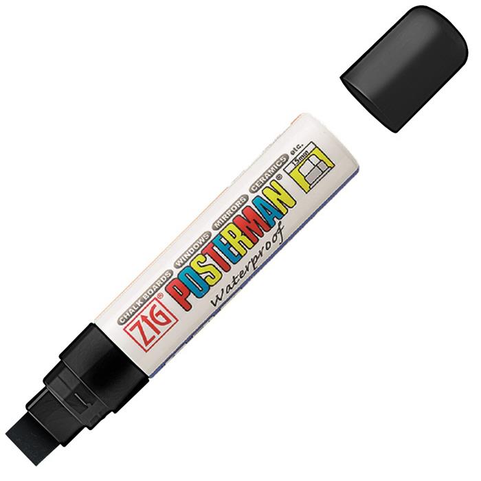 Marker ZIG Posterman 15mm sort