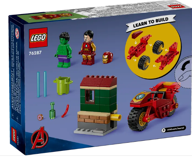 LEGO | 76287 |Marvel |  Iron Man med mototorcykel og Hulk |